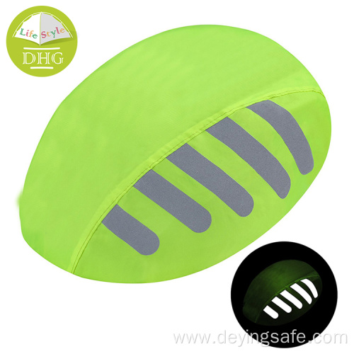 Bicycle Helmet Cover With Reflective Stripes